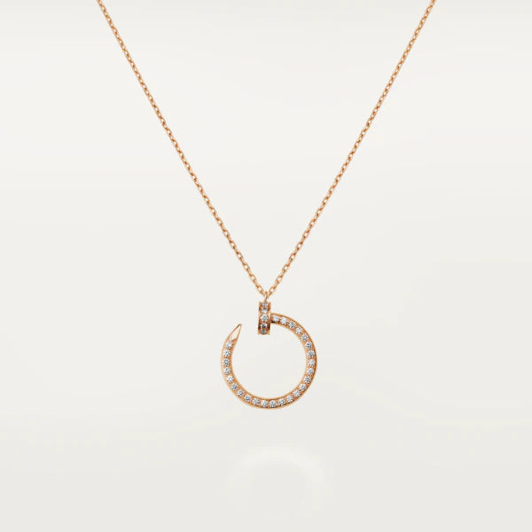 [Avelora Jewelry ]JUSTE NECKLACE PINK GOLD DIAMONDS