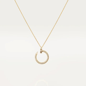 [Avelora Jewelry ]JUSTE NECKLACE GOLD DIAMONDS
