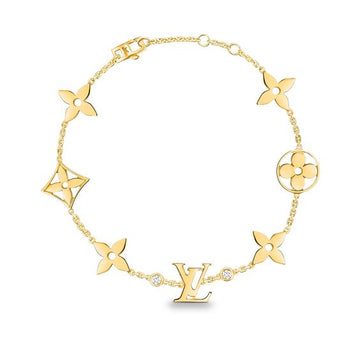 [Avelora Jewelry ]STAR AND SUN 7 MOTIFS GOLD BRACELET