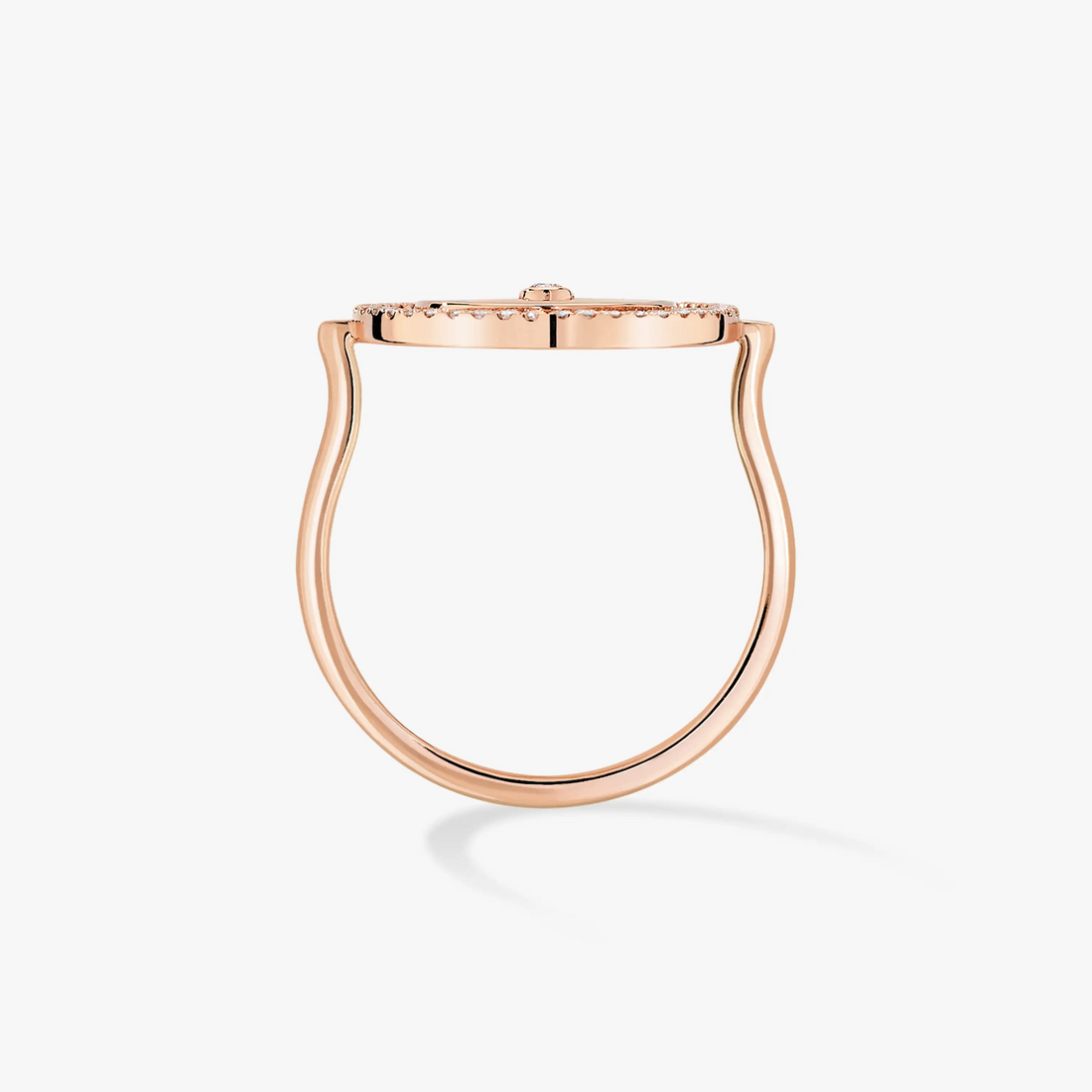 [Avelora jewelry]Lucky Move Rose Gold Diamond Ring