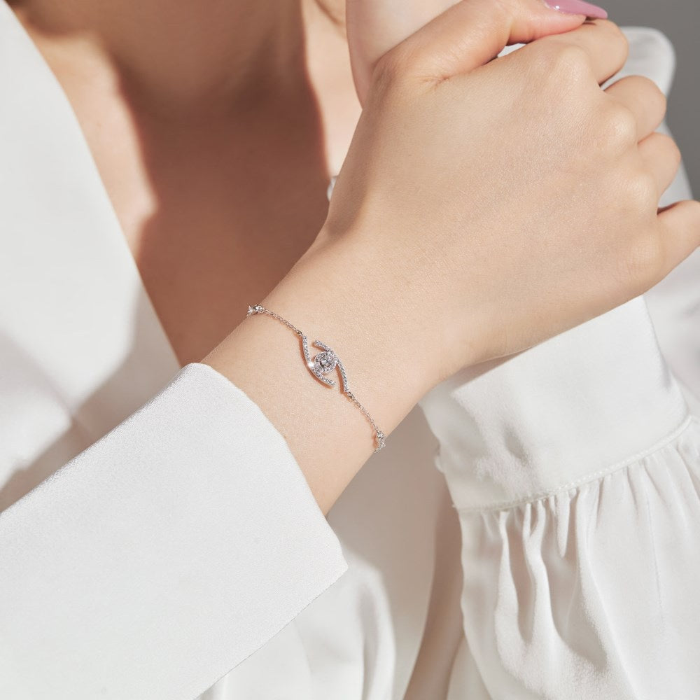 [Avelora Jewelry]Lucky Eye Pave-Set Diamond Bracelet