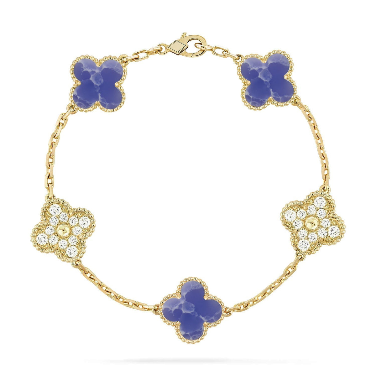 [Avelora Jewelry ]CLOVER 5 MOTIF BLUE VEINS BRACELET COLLECTION