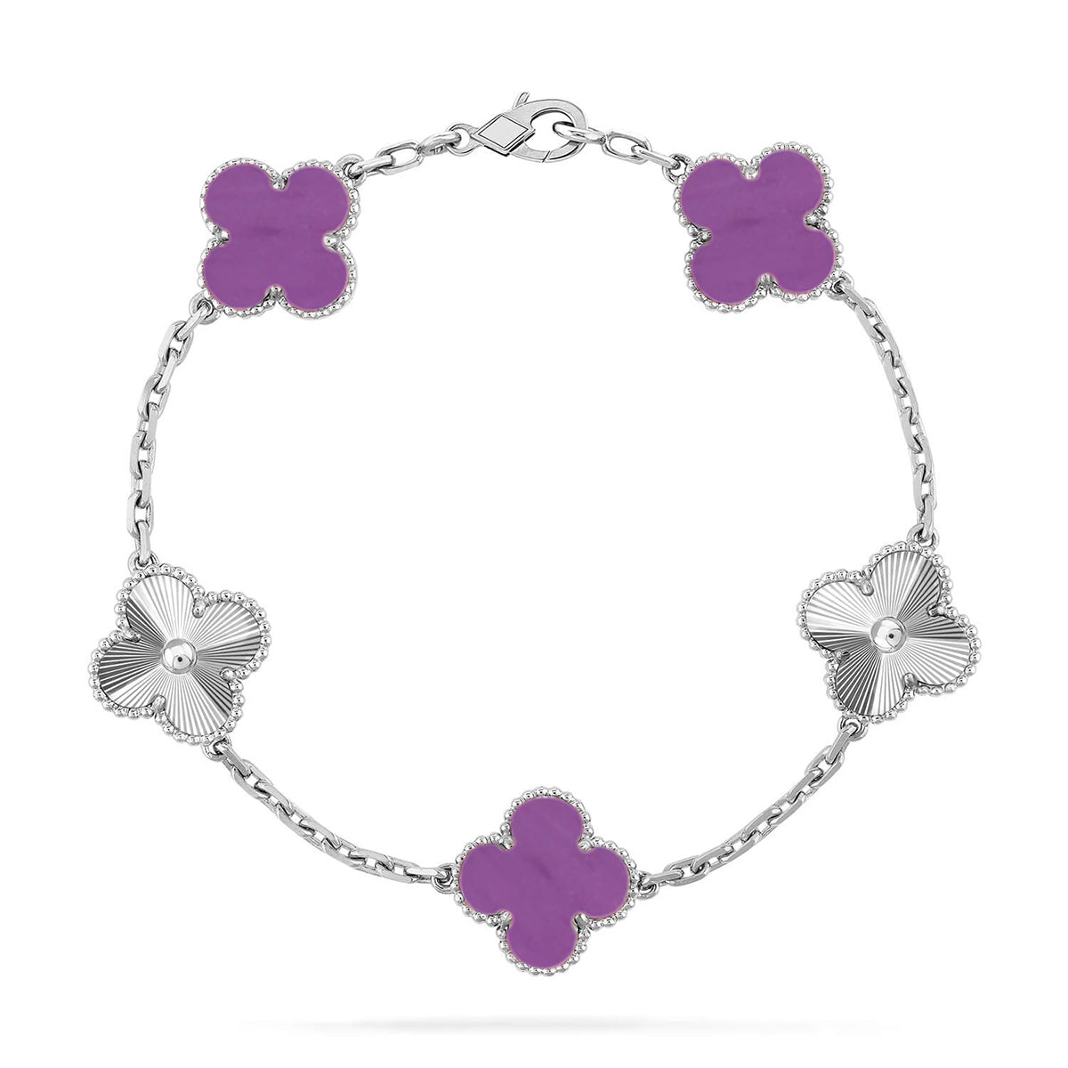 [Avelora Jewelry ] CLOVER 5 MOTIF VIOLET BRACELET COLLECTION