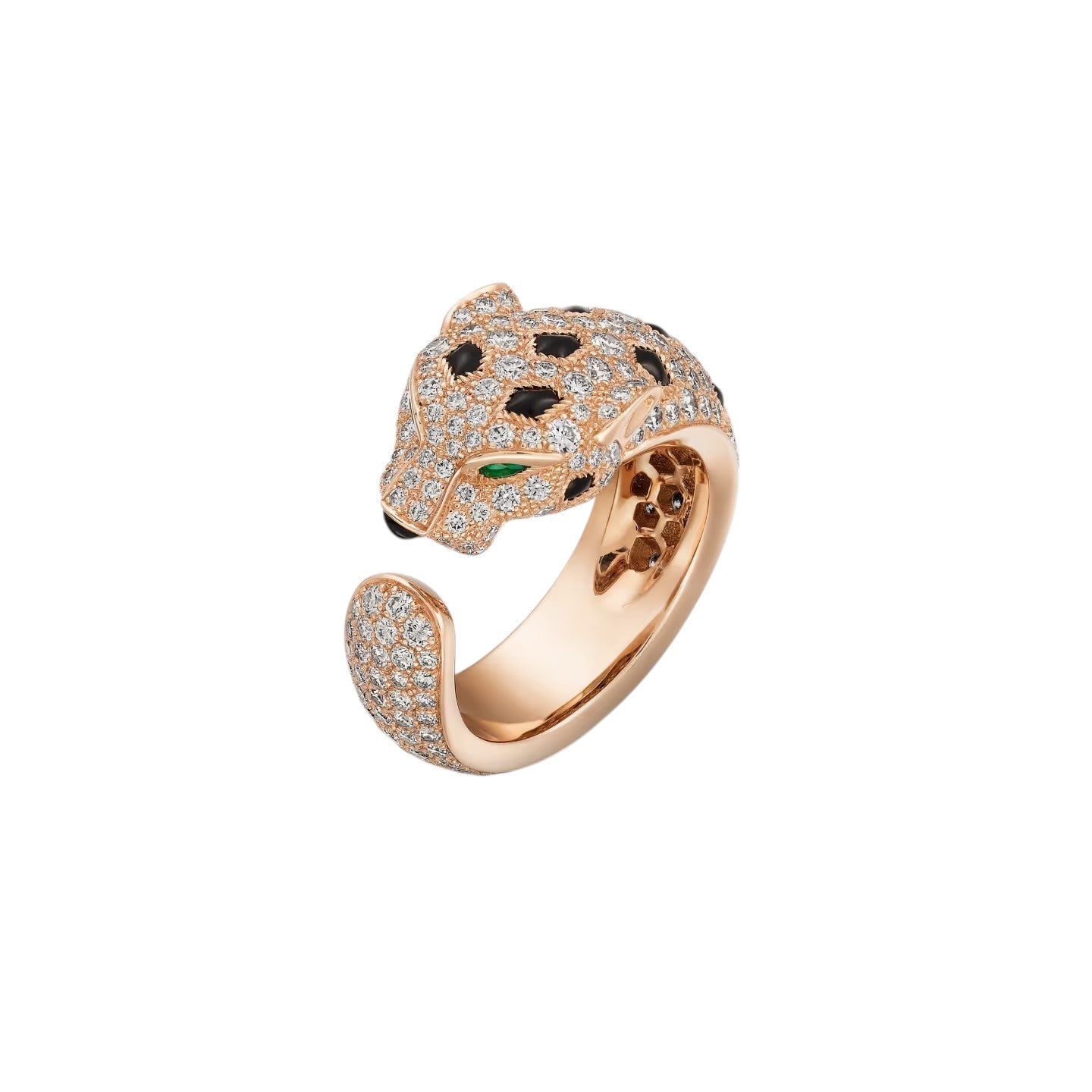 [Avelora]PANTHÈRE DE DIAMOND HALF-PAVÉ MEDIUM RING
