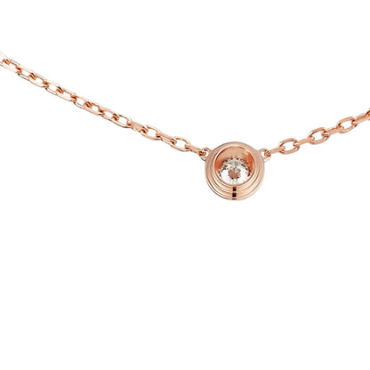 [Avelora]LOVE SCREW PENDANT SINGLE DIAMOND NECKLACE
