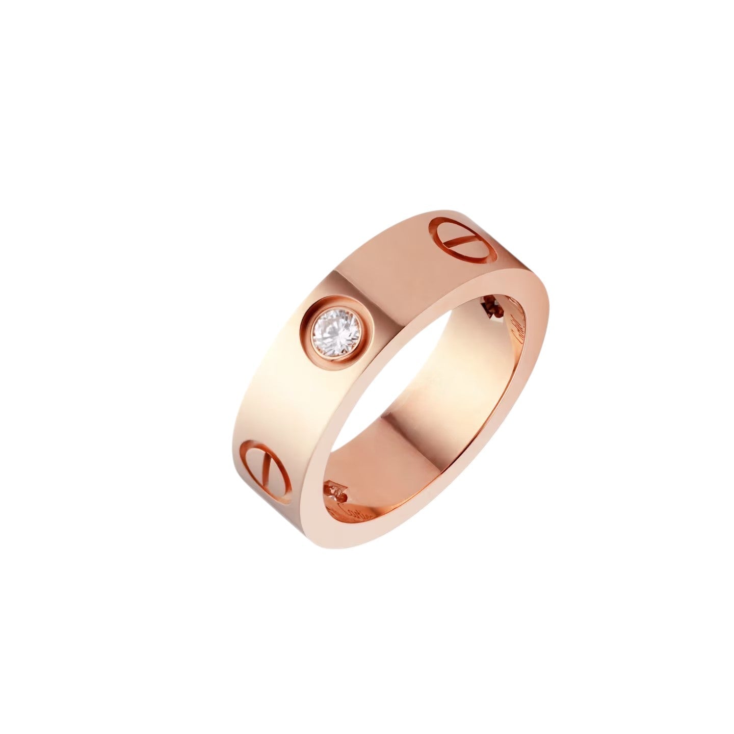[Avelora]LOVE 5.5MM 3 DIAMONDS RING