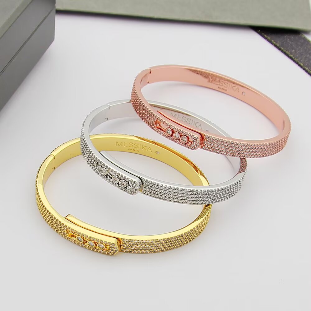 [Avelora]MOVE NOA FULL-PAVÉ DIAMOND BANGLE BRACELET