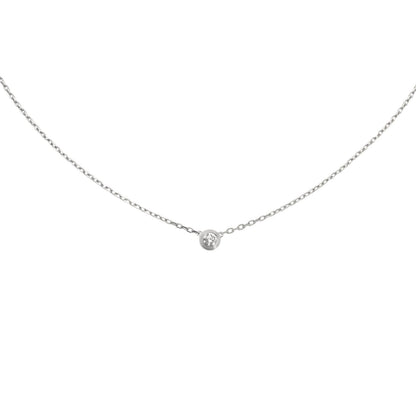 [Avelora]LOVE SCREW PENDANT SINGLE DIAMOND NECKLACE