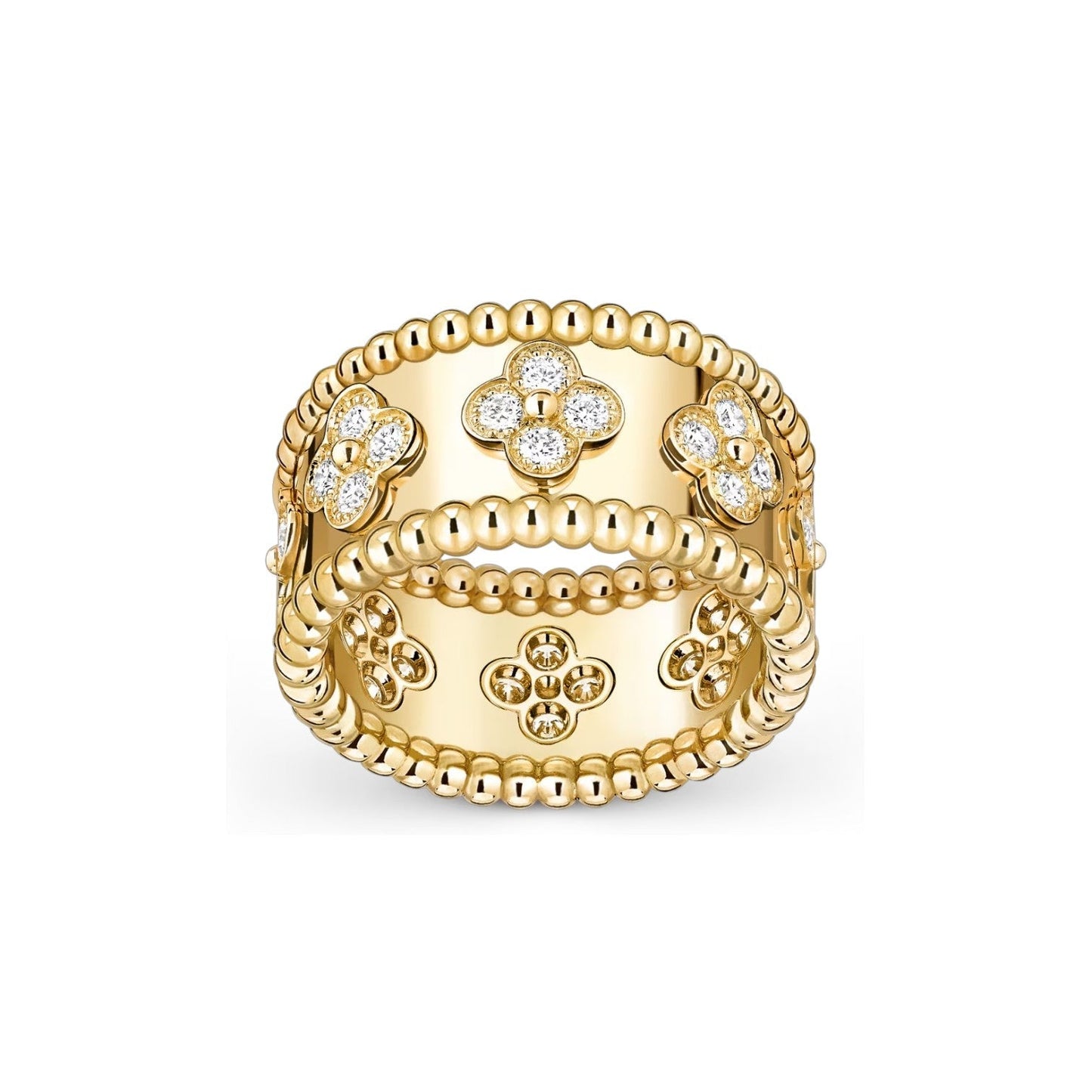 [Avelora]KALEIDOSCOPE RADIANCE WIDE BAND RING