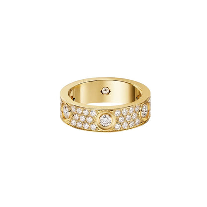 [Avelora]LOVE 5.5MM FULL-PAVÉ 6-DIAMOND RING