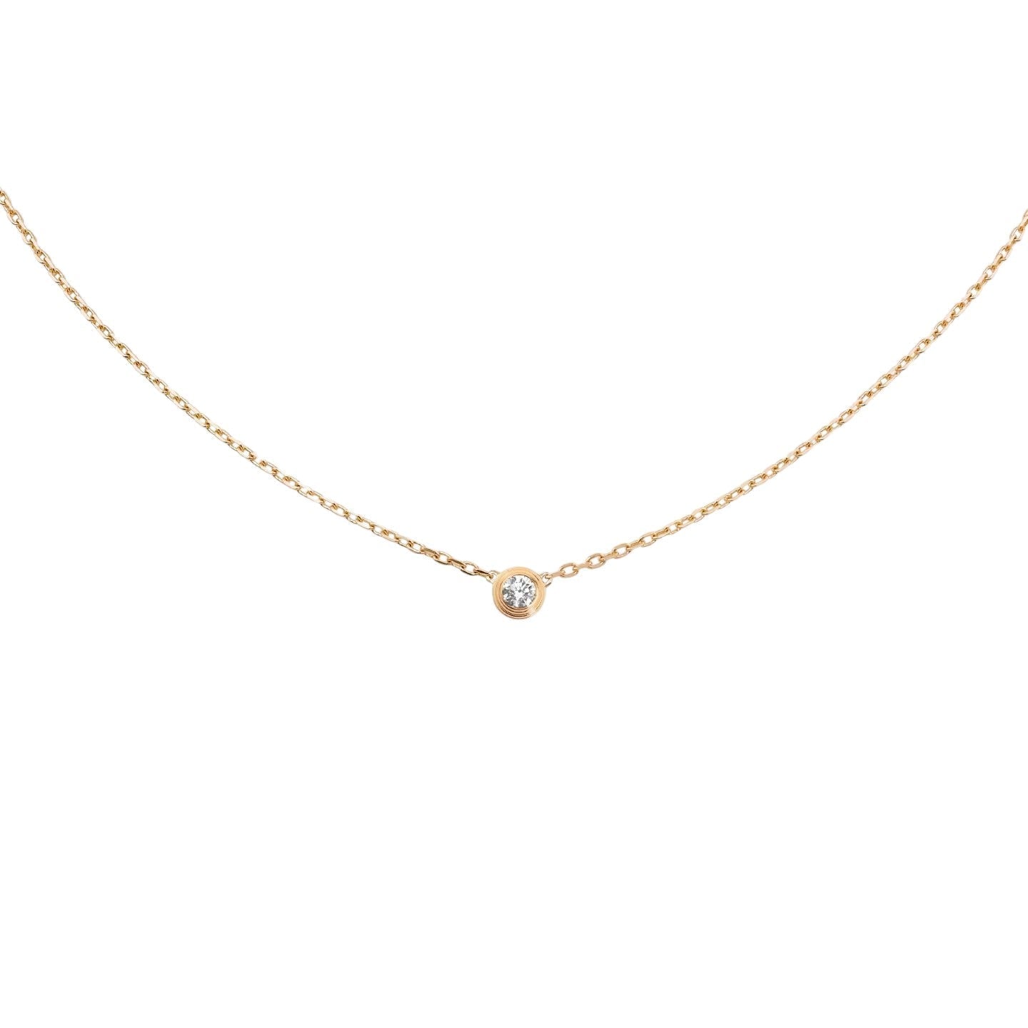 [Avelora]LOVE SCREW PENDANT SINGLE DIAMOND NECKLACE