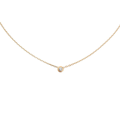 [Avelora]LOVE SCREW PENDANT SINGLE DIAMOND NECKLACE