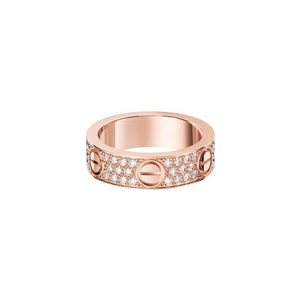 [Avelora]LOVE 5.5MM FULL-PAVÉ DIAMOND RING