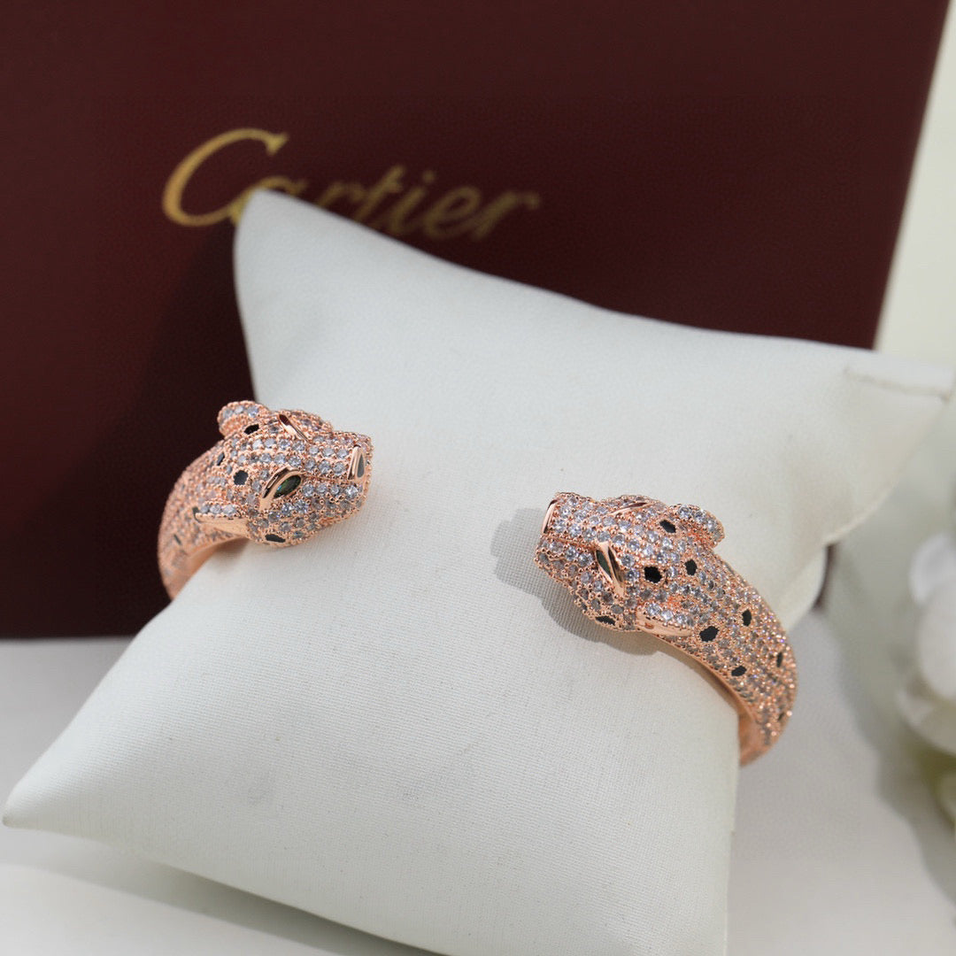 Avelora FULL-PAVÉ PANTHER WRAP BANGLE product view 3