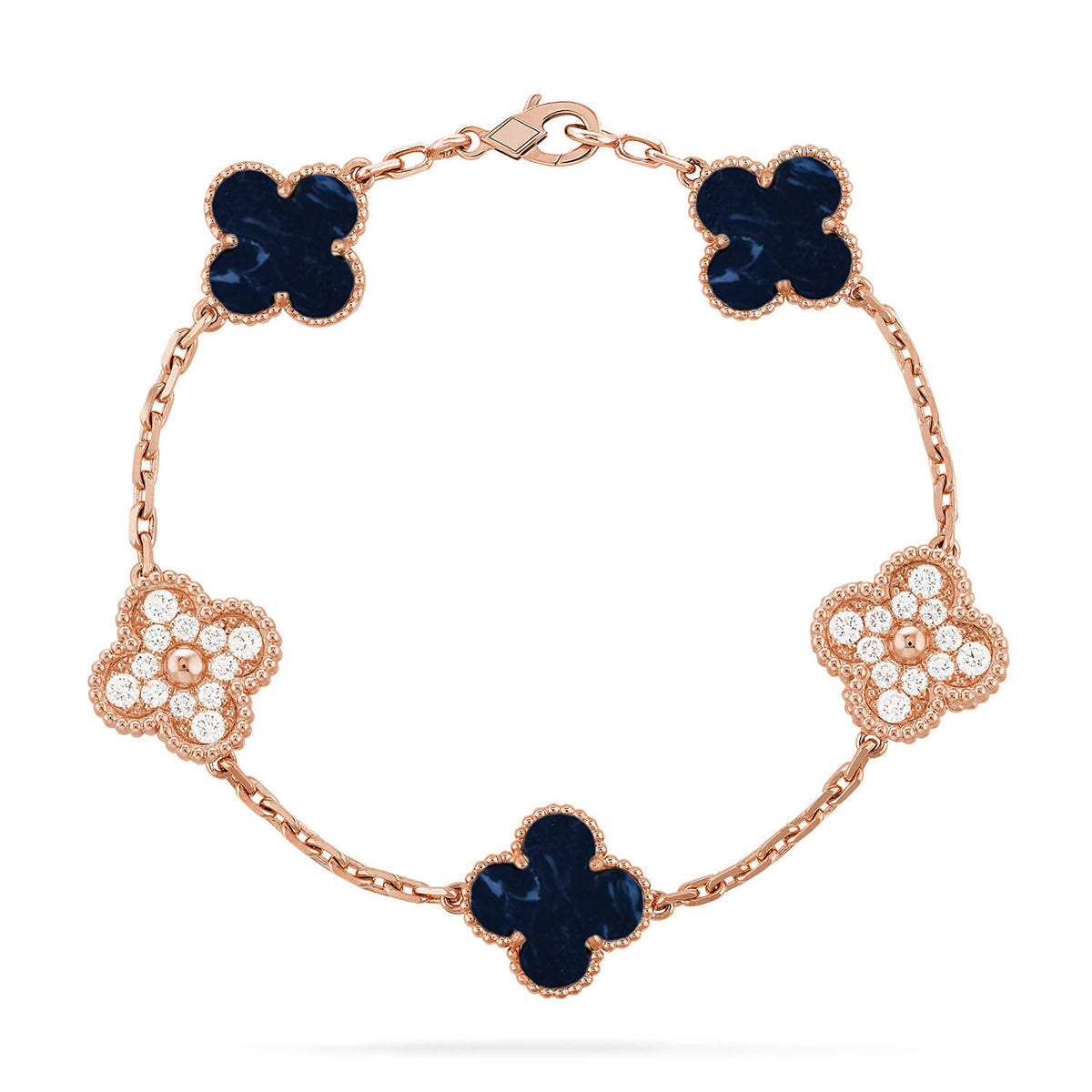 [Avelora Jewelry ]CLOVER 5 MOTIF PIETERSITE BRACELET COLLECTION