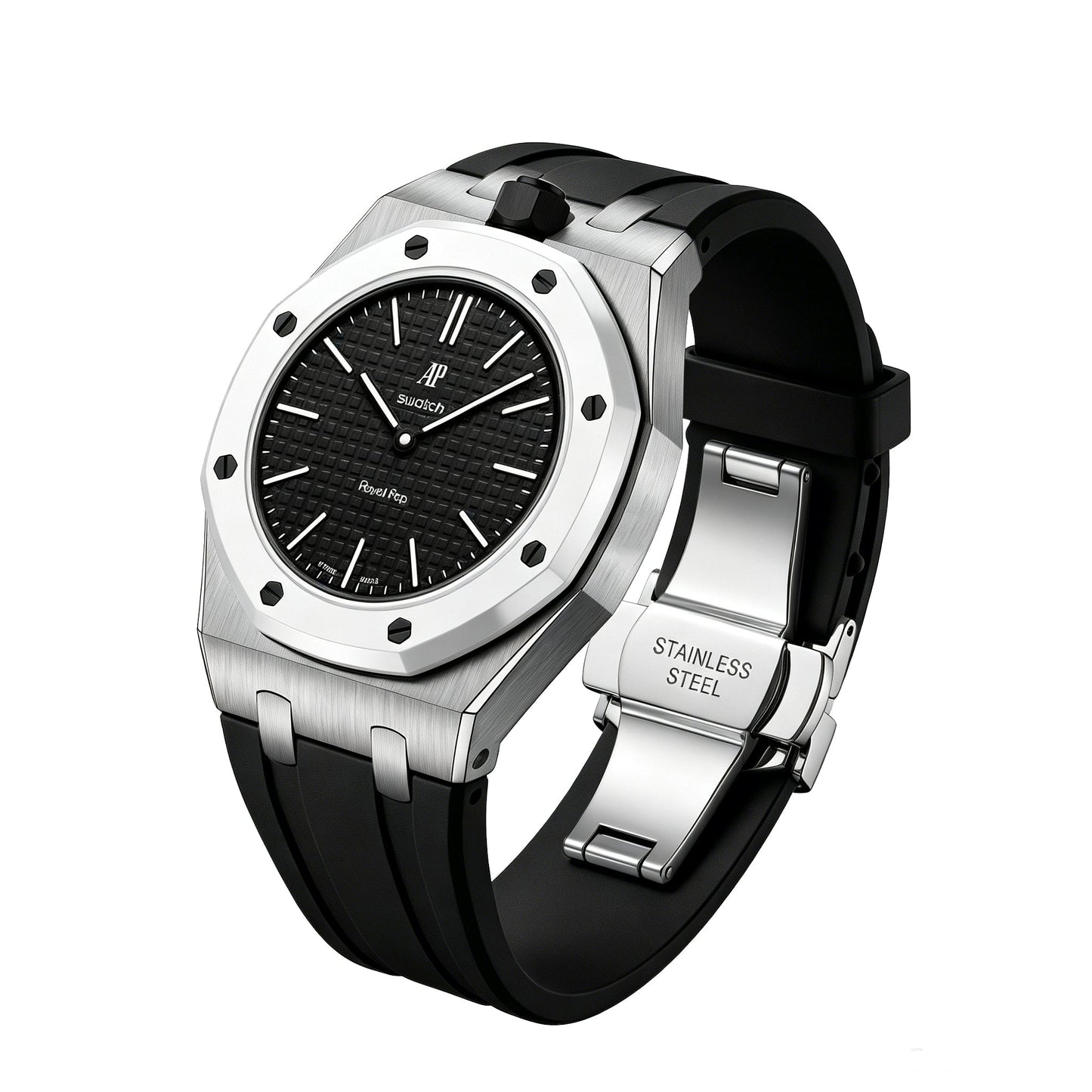 [Avelora]Royal Oak Pop Exclusive Steel Case & Silicone Strap With Cradle