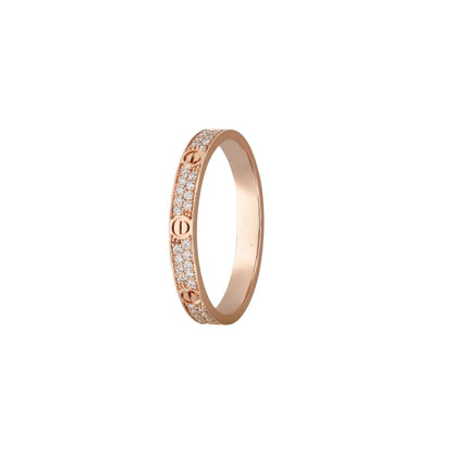 [Avelora]LOVE 2.6MM PAVÉ DIAMOND RING