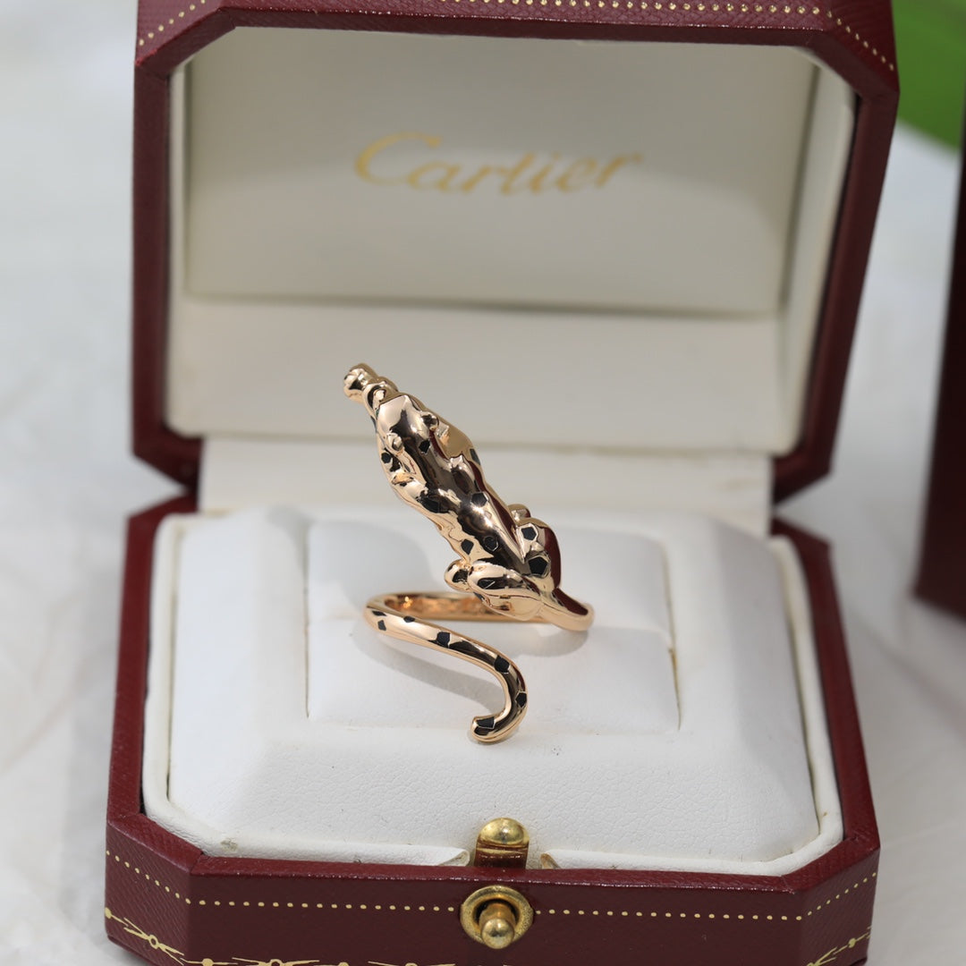 [Avelora jewelry] Domineering Spotted Black Panther Polished Ring