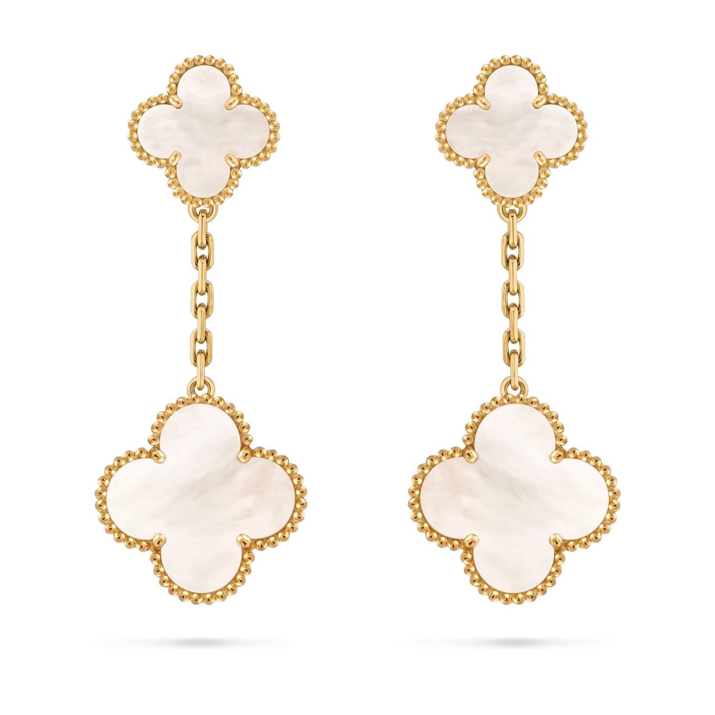 [Avelora]CLOVER DUAL-MOTIF STATEMENT STUD EARRINGS - DOUBLE-CHARM COLLECTION