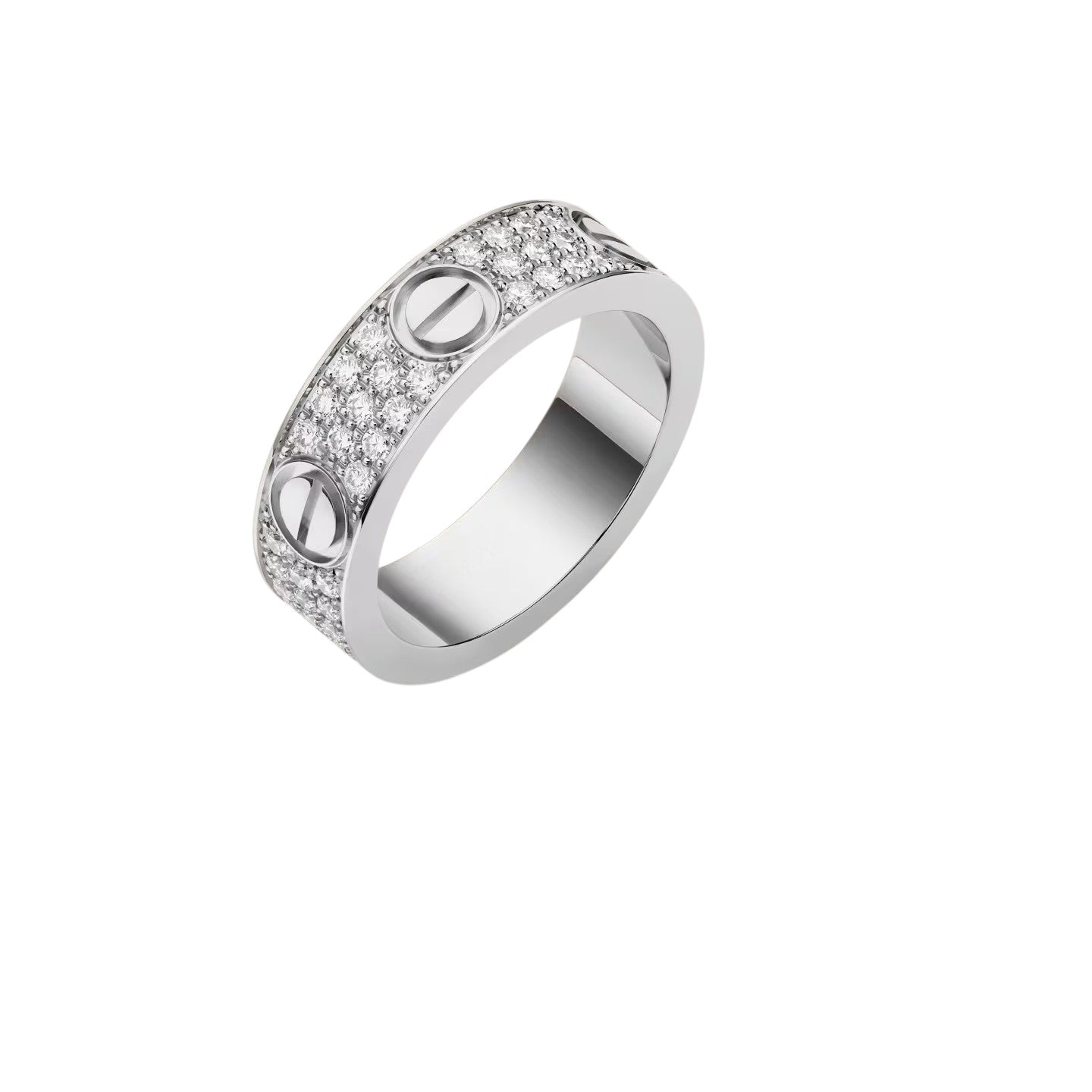 [Avelora]LOVE 5.5MM FULL-PAVÉ DIAMOND RING