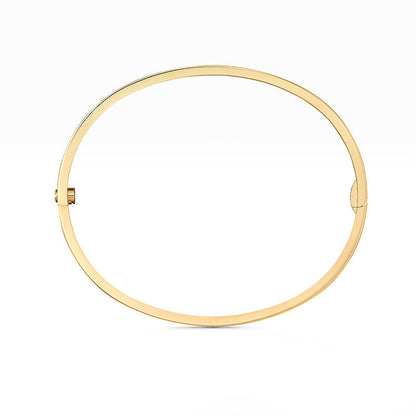 [Avelora]LOVE 3.65MM SMALL MODEL BANGLE - 6-DIAMOND