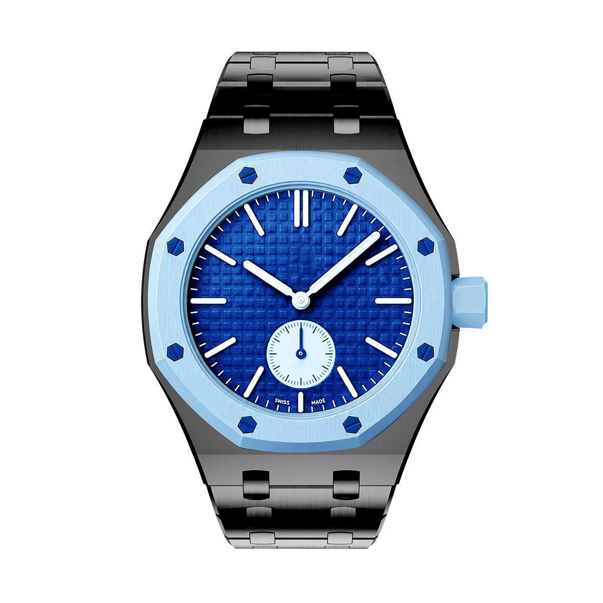 [Avelora]OAK POP EXCLUSIVE BLACK STEEL STRAP