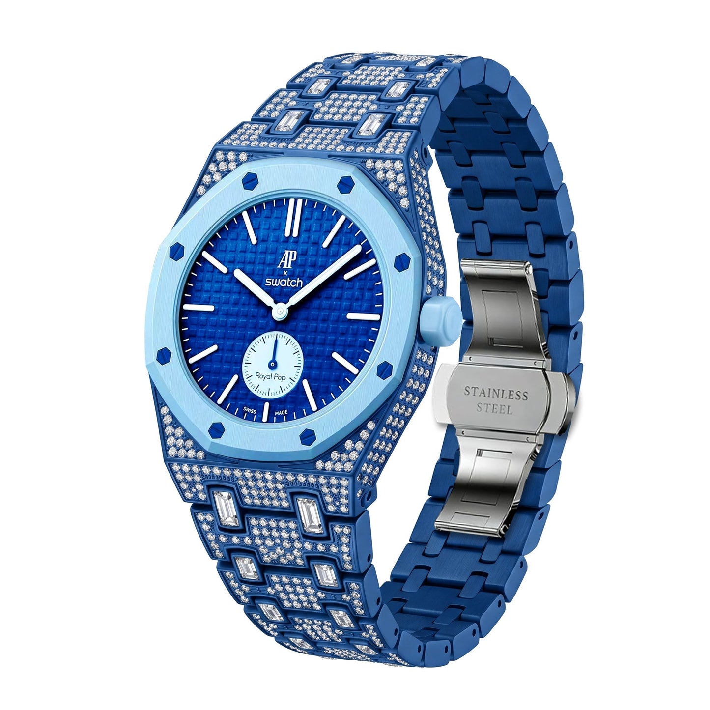 [Avelora]Royal Oak Pop Exclusive Bioceramic Case & Bioceramic Strap Full Diamond