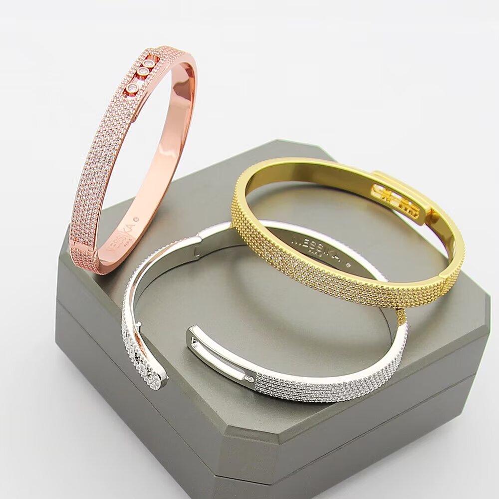 [Avelora Jewelry]Move Noa Full Pavé Diamond Bangle Bracelet