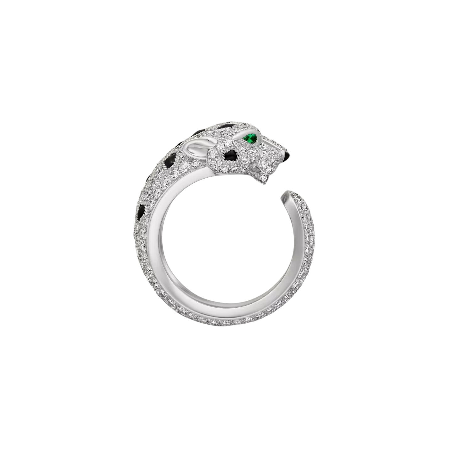 [Avelora]PANTHÈRE DE DIAMOND HALF-PAVÉ MEDIUM RING
