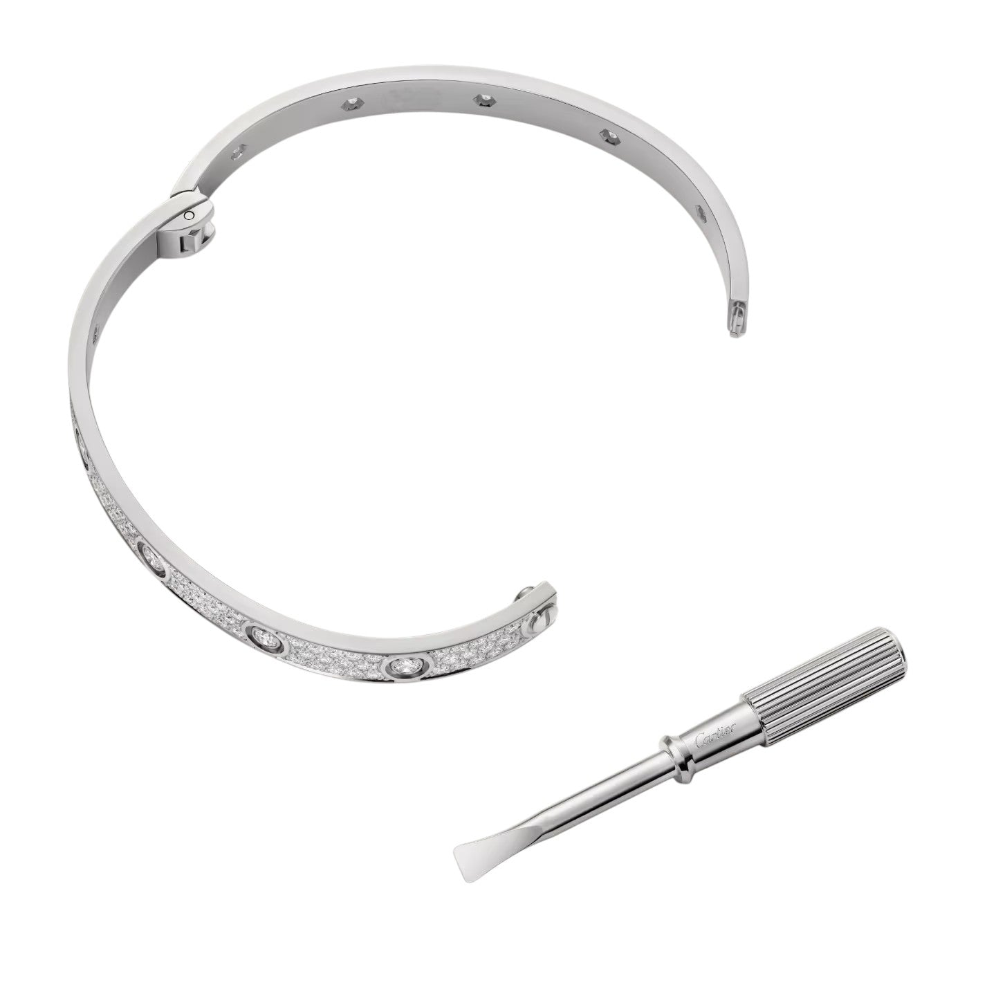 [Avelora]CLASSIC 6.1MM LOVE BANGLE - 10-DIAMOND FULL PAVÉ