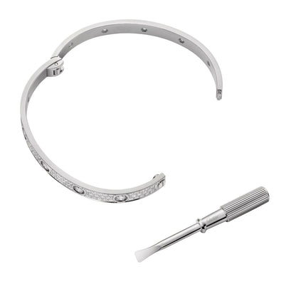 [Avelora]CLASSIC 6.1MM LOVE BANGLE - 10-DIAMOND FULL PAVÉ