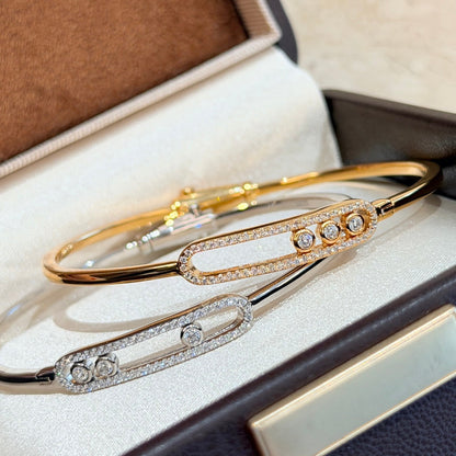 [Avelora]MOVE PAVÉ DIAMOND BANGLE BRACELET M