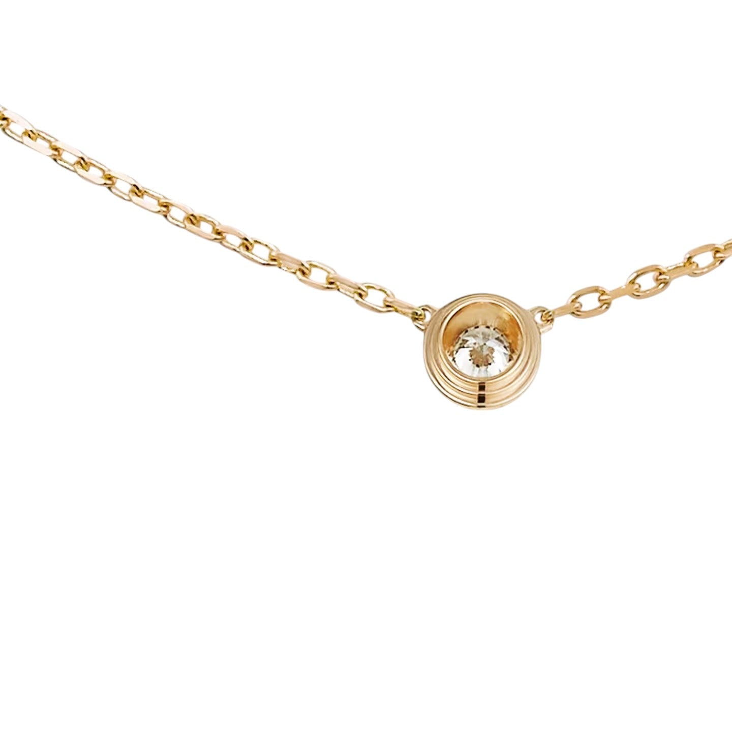 [Avelora]LOVE SCREW PENDANT SINGLE DIAMOND NECKLACE