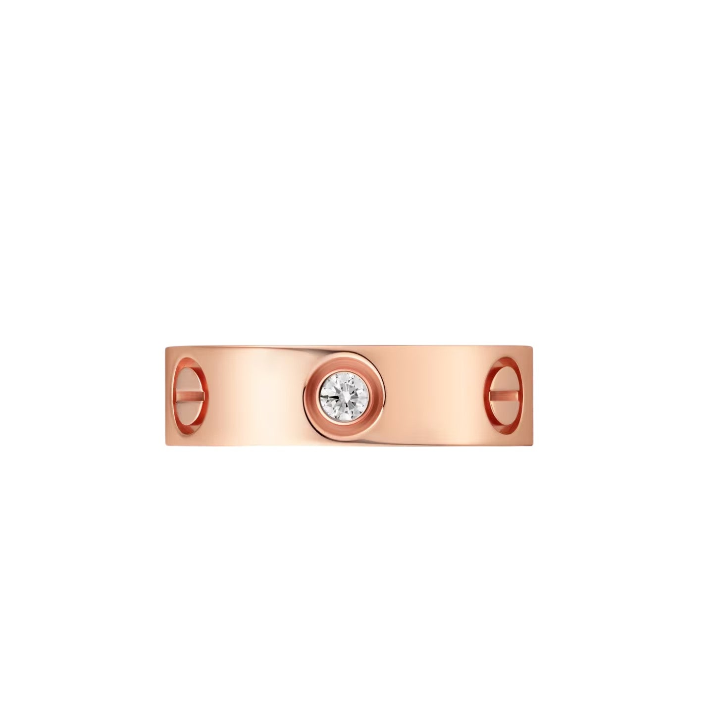 [Avelora]LOVE 5.5MM 3 DIAMONDS RING