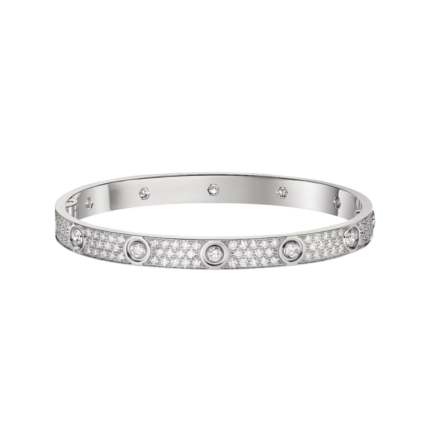[Avelora]CLASSIC 6.1MM LOVE BANGLE - 10-DIAMOND FULL PAVÉ