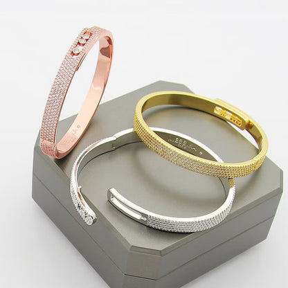 [Avelora]MOVE NOA FULL-PAVÉ DIAMOND BANGLE BRACELET
