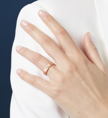 [Avelora]ALLIANCE LIENS VIDENCE DIAMOND 4MM RING