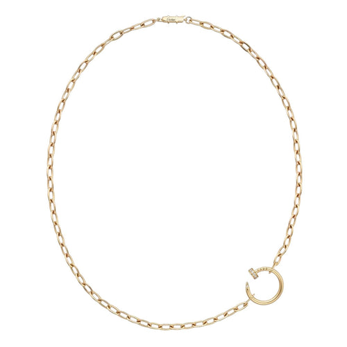 [Avelora]CLOU DIAMOND NAIL PENDANT NECKLACE