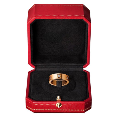 [Avelora]LOVE 5.5MM 6 DIAMONDS RING