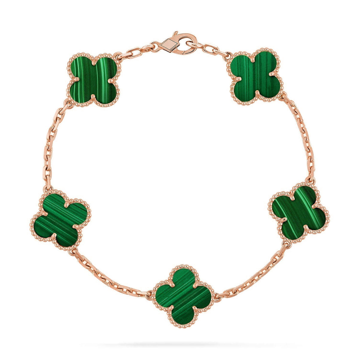 [Avelora Jewelry ] CLOVER 5 MOTIF MALACHITE BRACELET COLLECTION