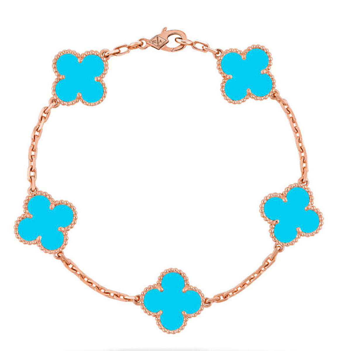 [Avelora Jewelry ] CLOVER 5 MOTIF TURQUOISE BRACELET COLLECTION