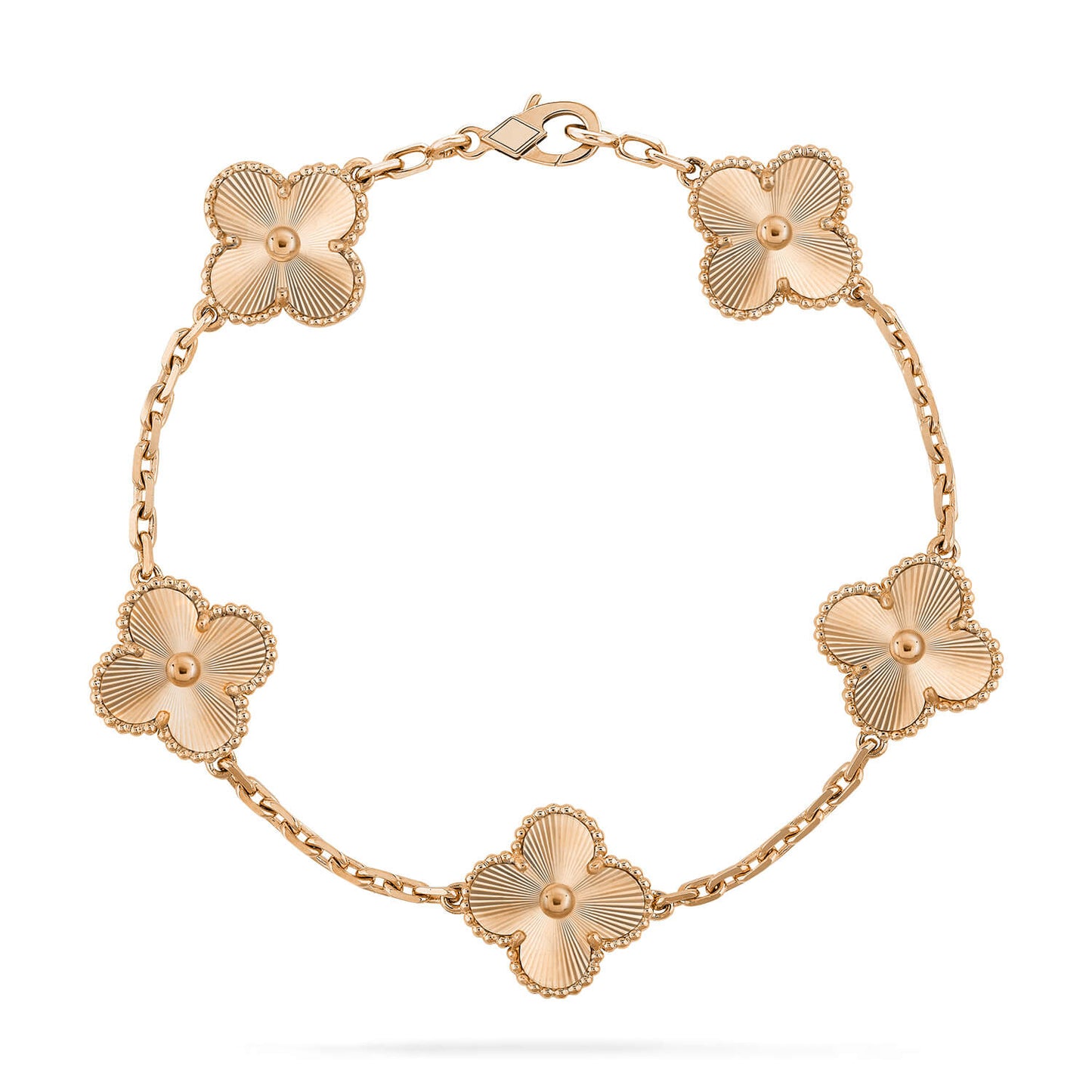 [Avelora]LUCKY CLOVER 5-MOTIF BRACELET - LASER COLLECTION