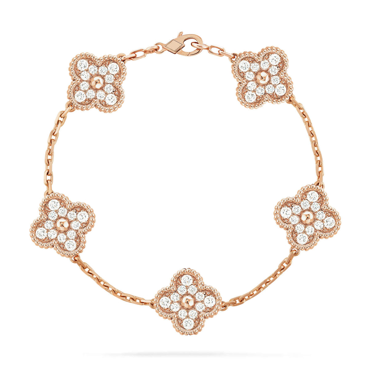 [Avelora Jewelry ] CLOVER 5 MOTIF FULL DIAMOND BRACELET COLLECTION