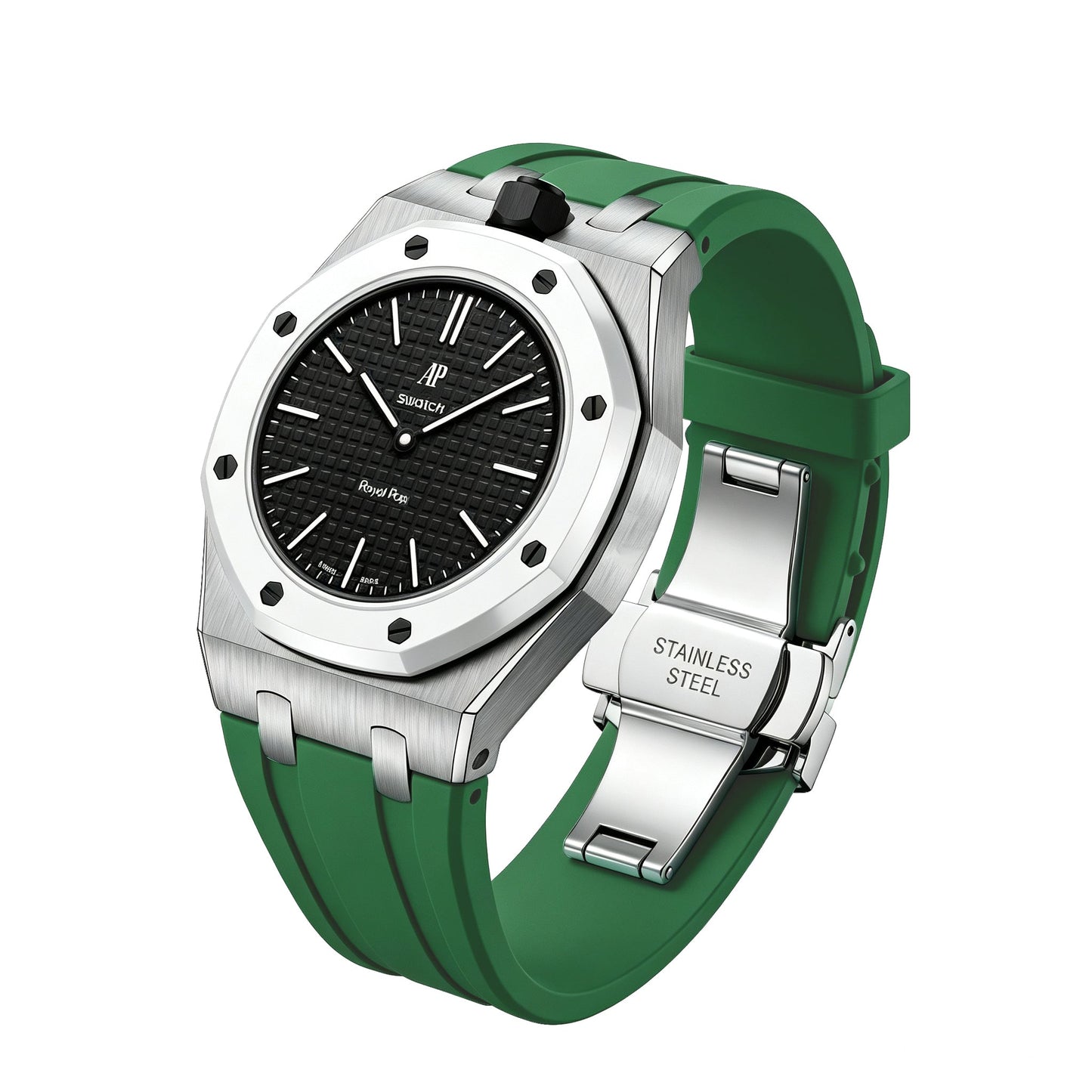 [Avelora]Royal Oak Pop Exclusive Steel Case & Silicone Strap With Cradle