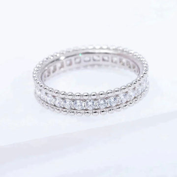 [Avelora Jewelry ]PERLEE DIAMOND SILVER RING