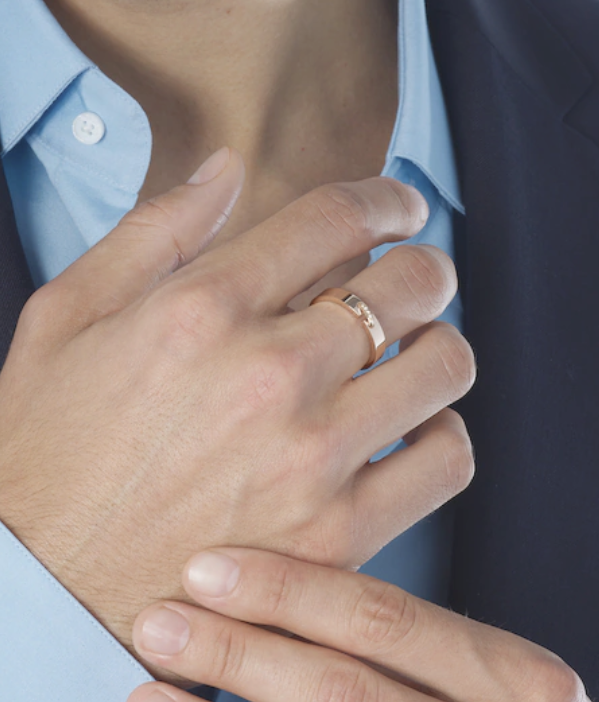 [Avelora]ALLIANCE LIENS VIDENCE DIAMOND 4MM RING