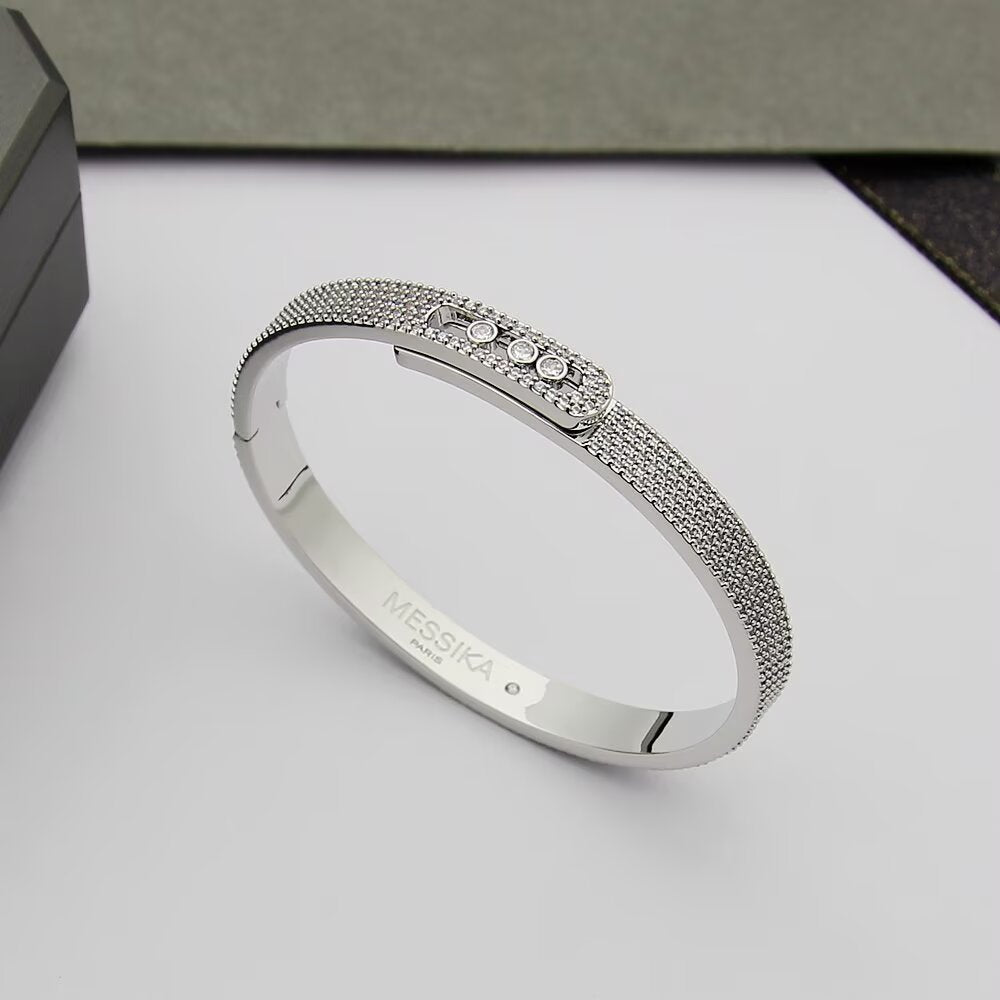[Avelora]MOVE NOA FULL-PAVÉ DIAMOND BANGLE BRACELET