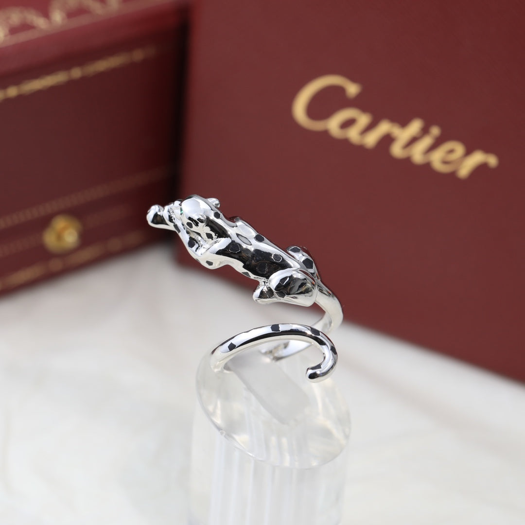 [Avelora jewelry] Domineering Spotted Black Panther Polished Ring
