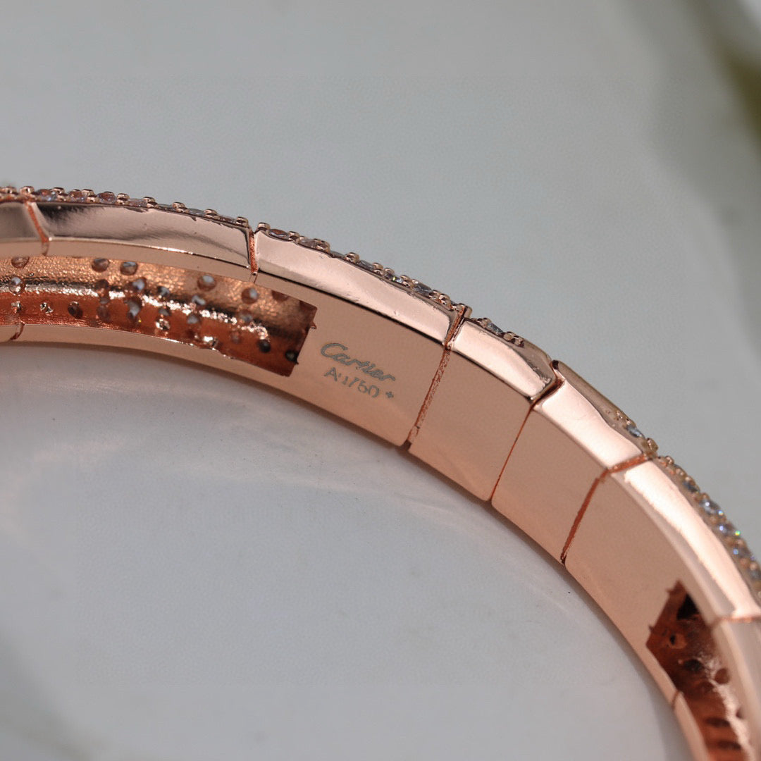 Avelora FULL-PAVÉ PANTHER WRAP BANGLE product view 1