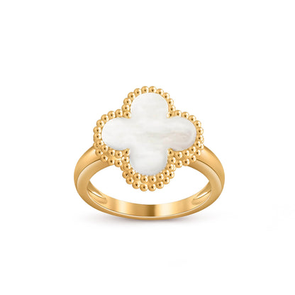 [Avelora]LUCKY CLOVER VINTAGE GOLD RING COLLECTION